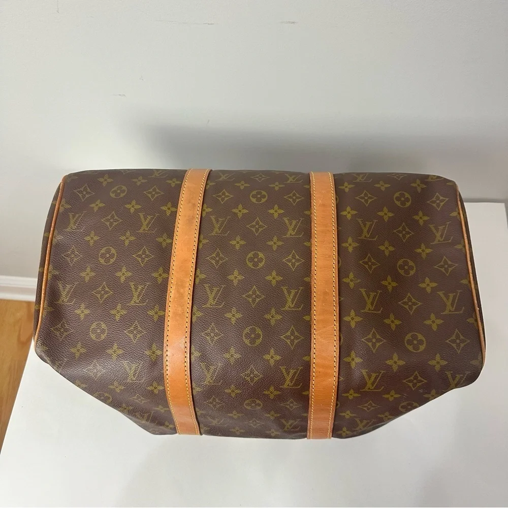 Louis Vuitton Sac Souple 45 Duffel Travel Bag Vintage Monogram - Picture 15 of 16